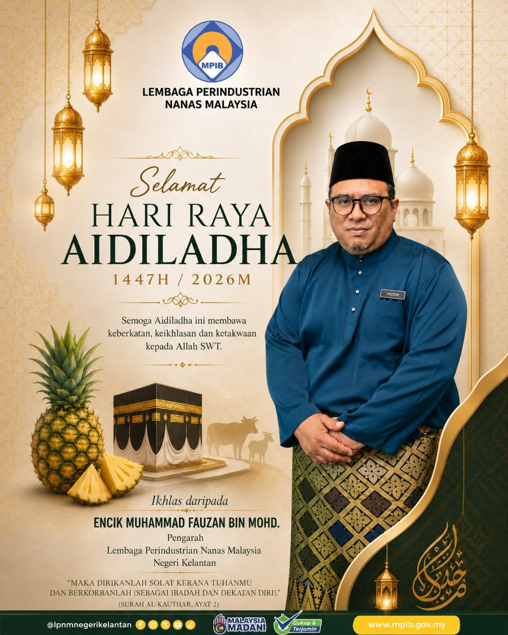 UCAPAN PENGARAH SEMPENA HARI RAYA AIDILADHA 2026