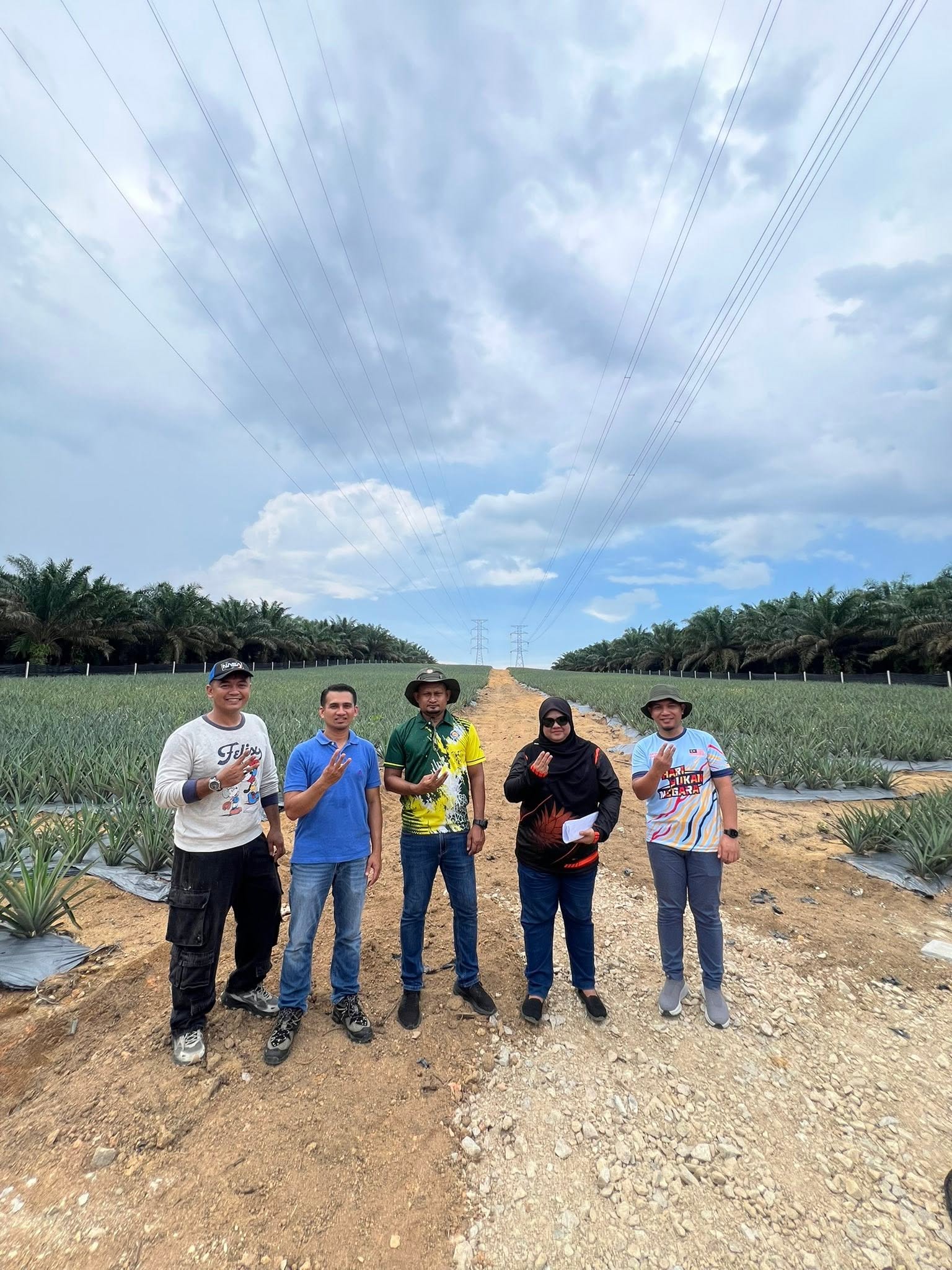 LAWATAN PENILAIAN SIAP KERJA PROJEK MENAIKTARAF SISTEM PERPARITAN LADANG NANAS CEP RENGGAM, KLUANG